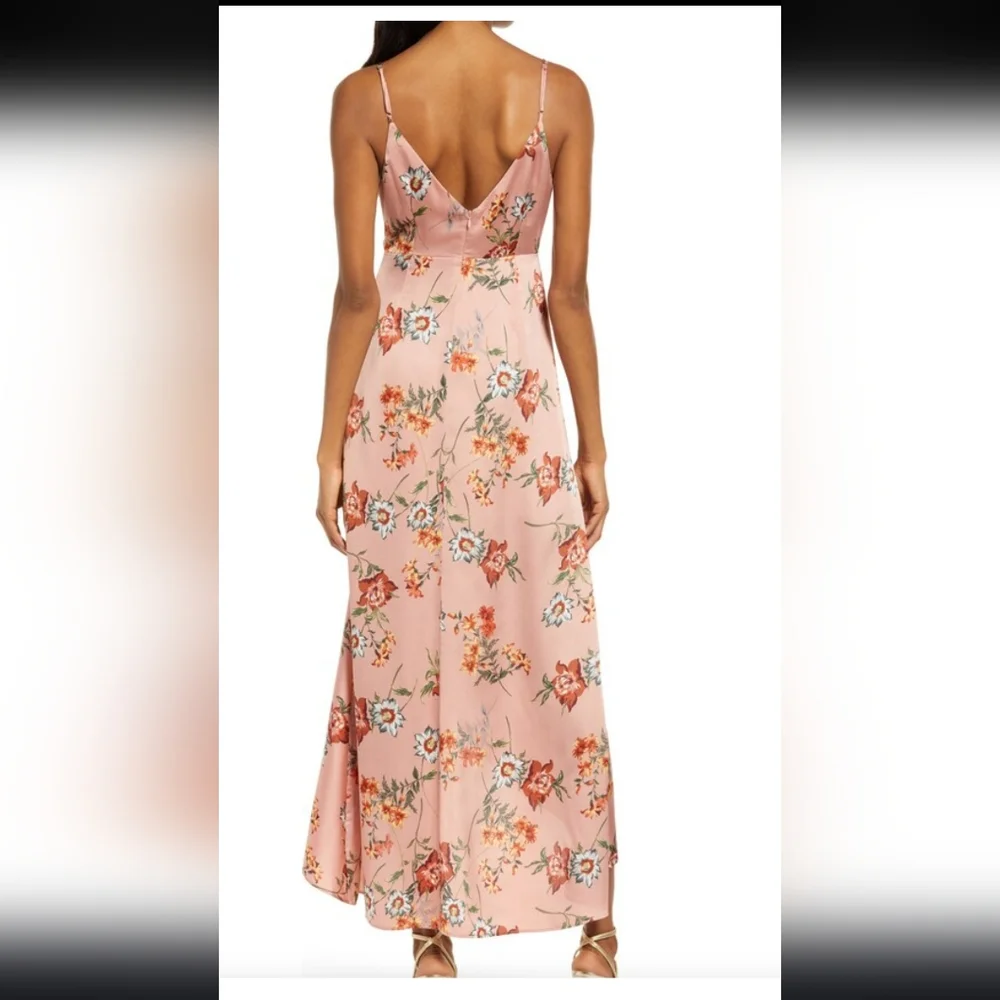 Lulus Floret Studios Mauve Floral Spaghetti Strap High- Low Sundress - Picture 7 of 10